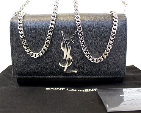 ysl bag silver chain|ysl shoulder bag price.